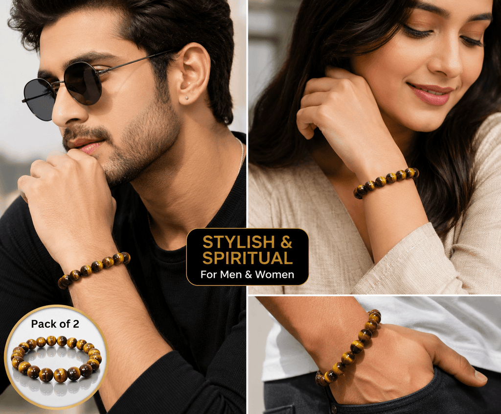 Tiger Eye Yellow Crystal Healing Stone Bracelet